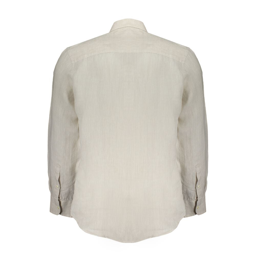 North Sails Beige Linen Men Shirt | Regal Royce