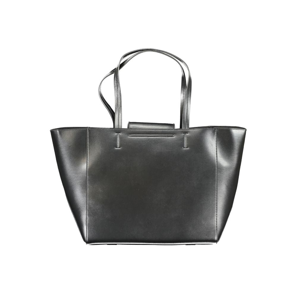 Calvin Klein Black Recycled Polyester Women Handbag | Regal Royce