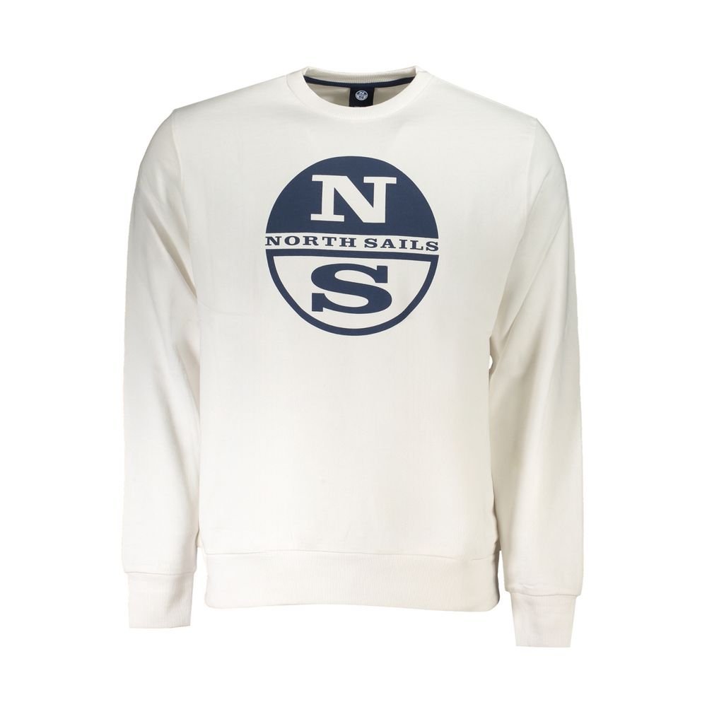 North Sails Bianco Cotton Men Sweatshirt | Regal Royce