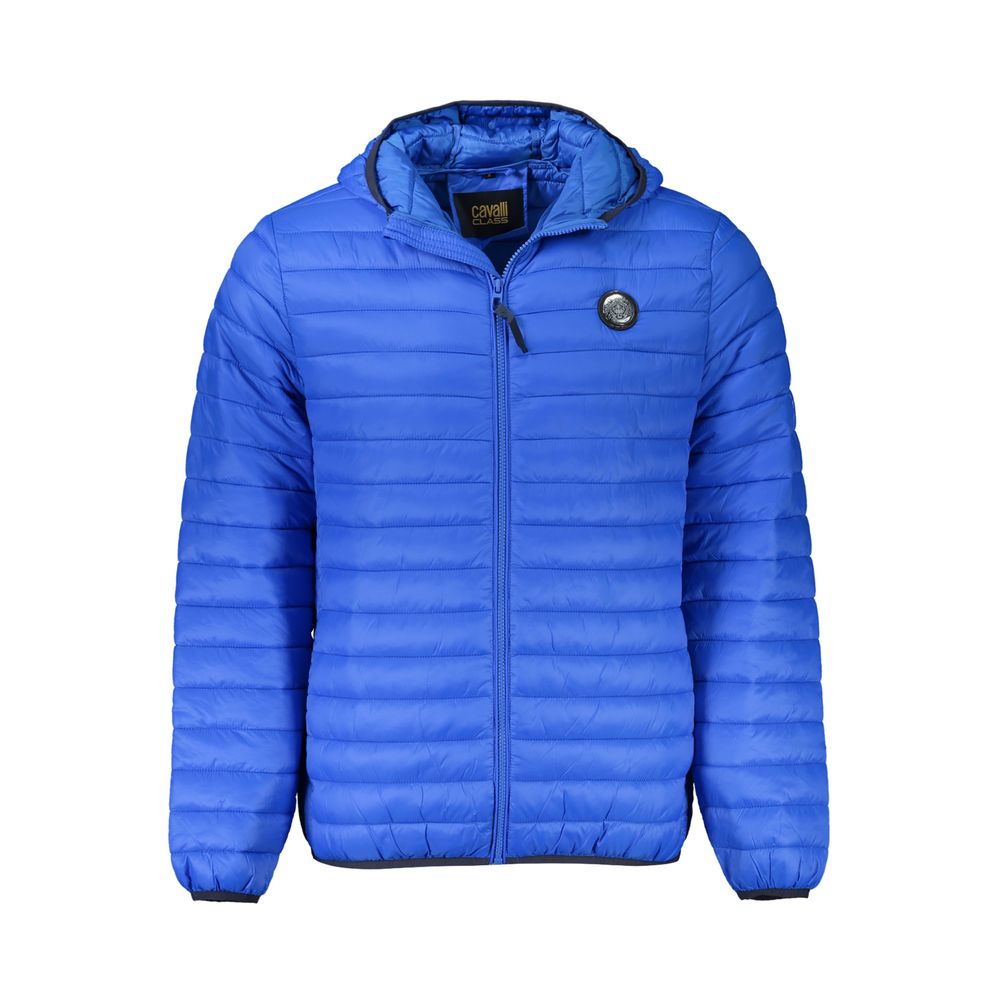 Cavalli Class Blu Poliammide Men's Jacket | Regal Royce