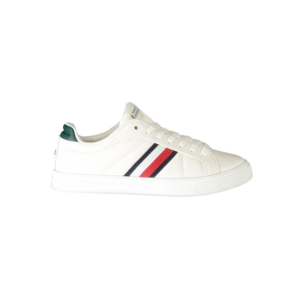 Tommy Hilfiger White Leather Men Sneaker | Regal Royce