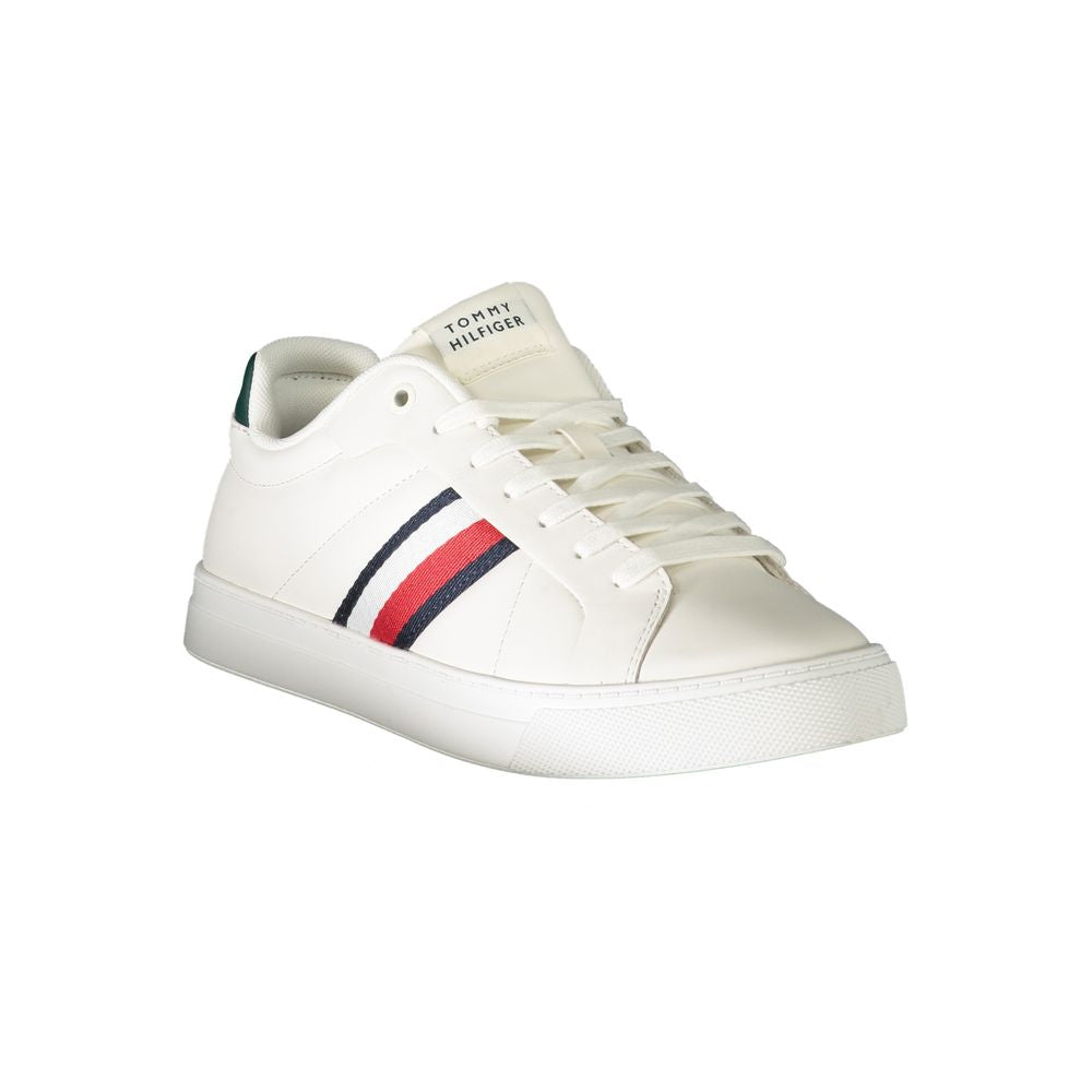 Tommy Hilfiger White Leather Men Sneaker | Regal Royce