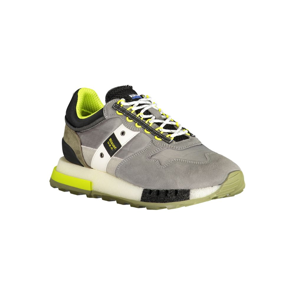 Blauer Grigio Polyurethane Men Sneaker | Regal Royce