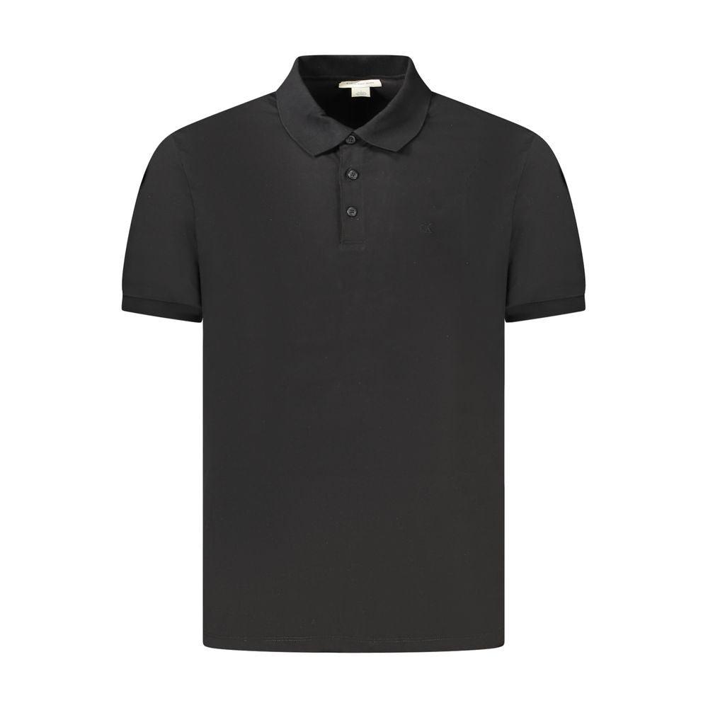 Calvin Klein Black Cotton Men Polo | Regal Royce