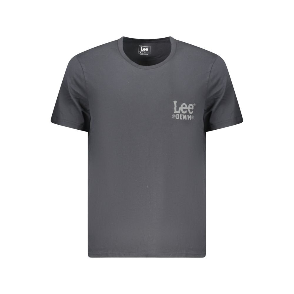 Lee Black Cotton Men's T-Shirt | Regal Royce
