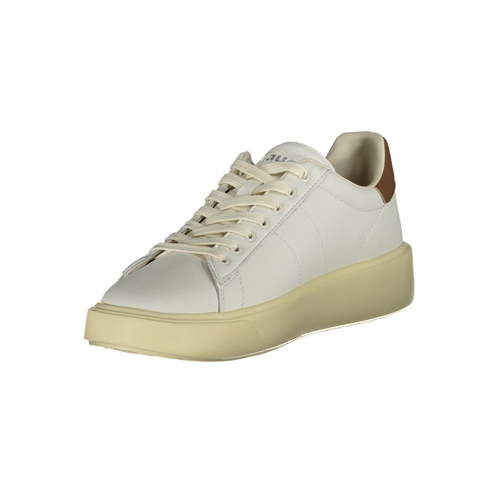 Blauer White Polyurethane Men Sneaker | Regal Royce