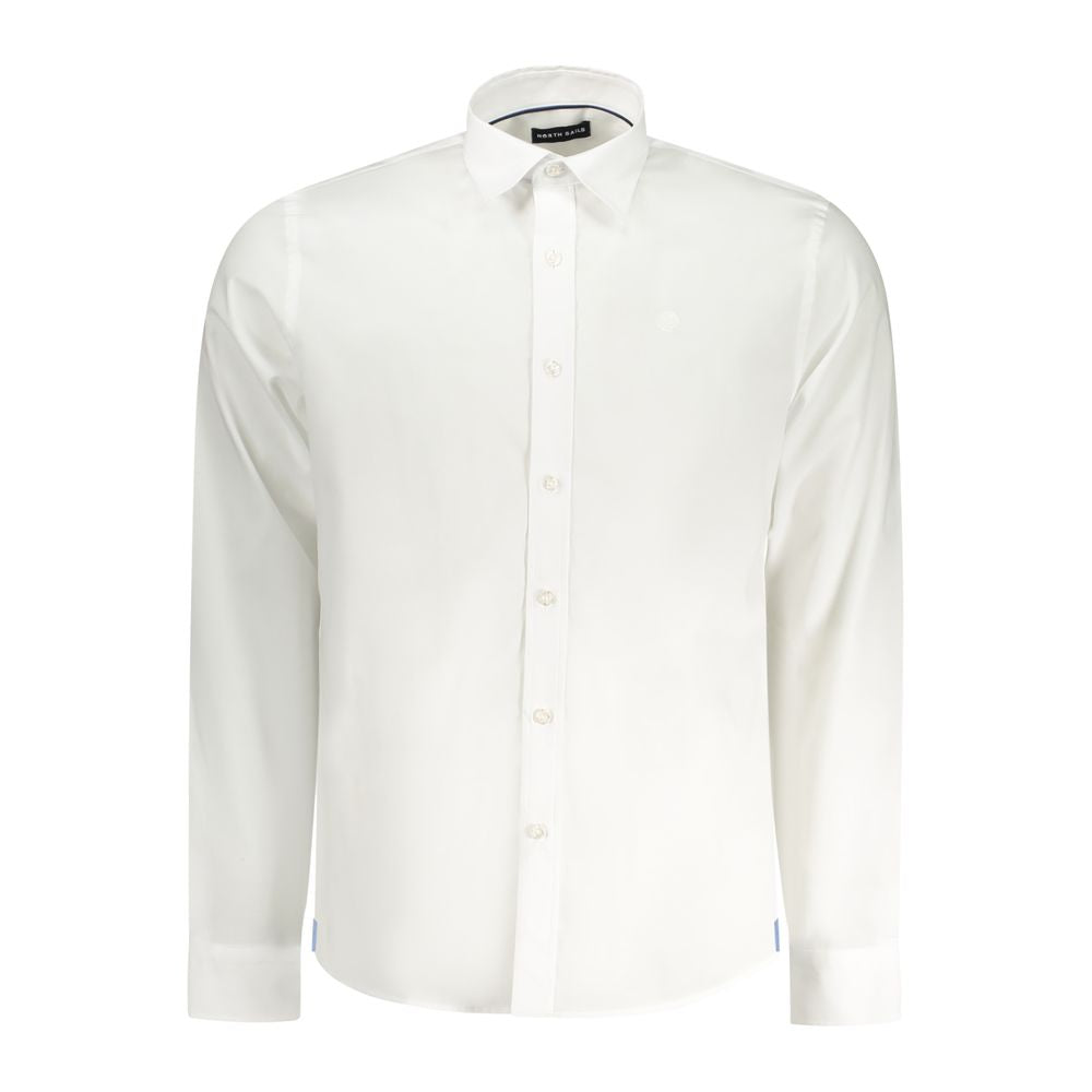 North Sails White Cotton Men Shirt | Regal Royce