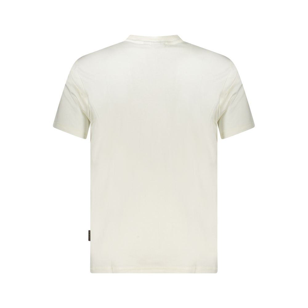 Napapijri White Cotton Men's T-Shirt | Regal Royce