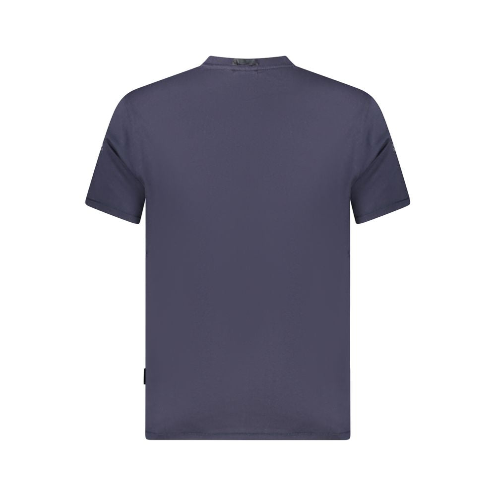 Napapijri Blue Organic Cotton Men T-Shirt | Regal Royce