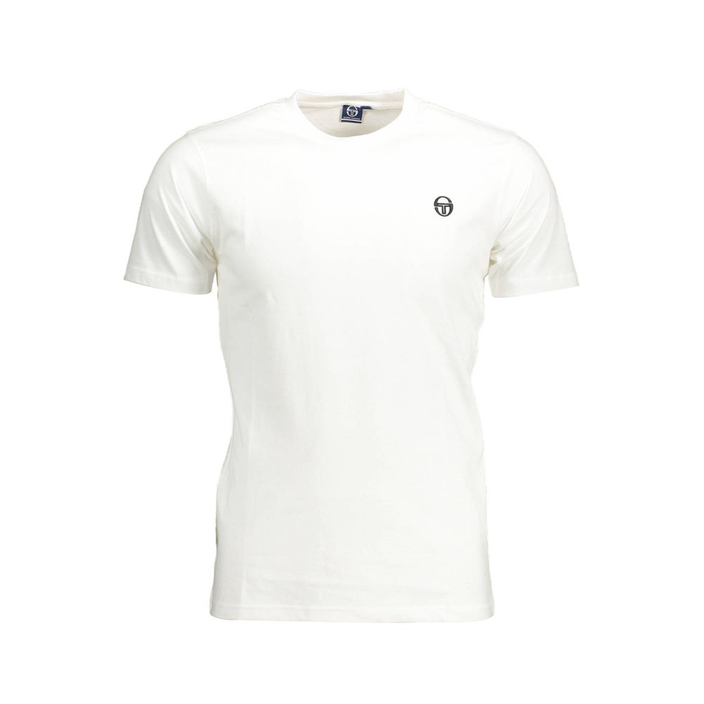 Sergio Tacchini White Cotton Men's T-Shirt | Regal Royce
