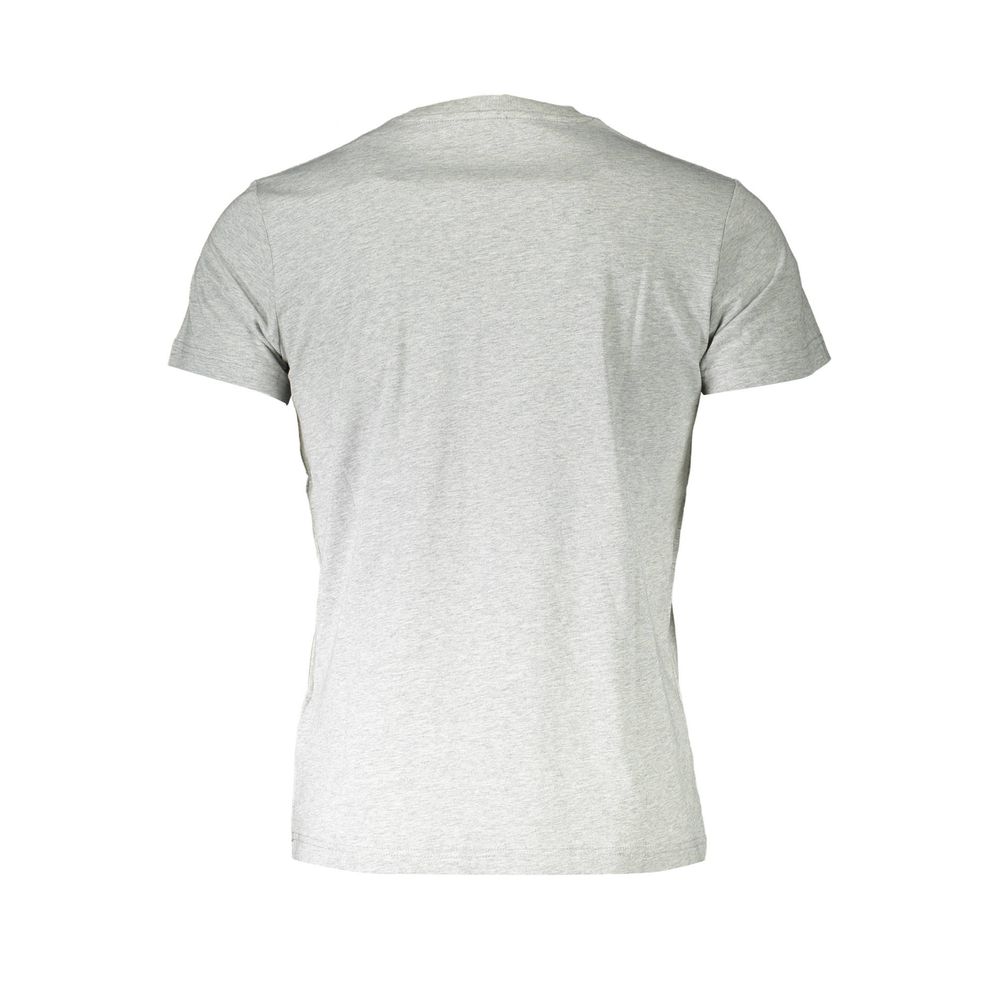 Diesel Grigio Cotton Men T-Shirt | Regal Royce