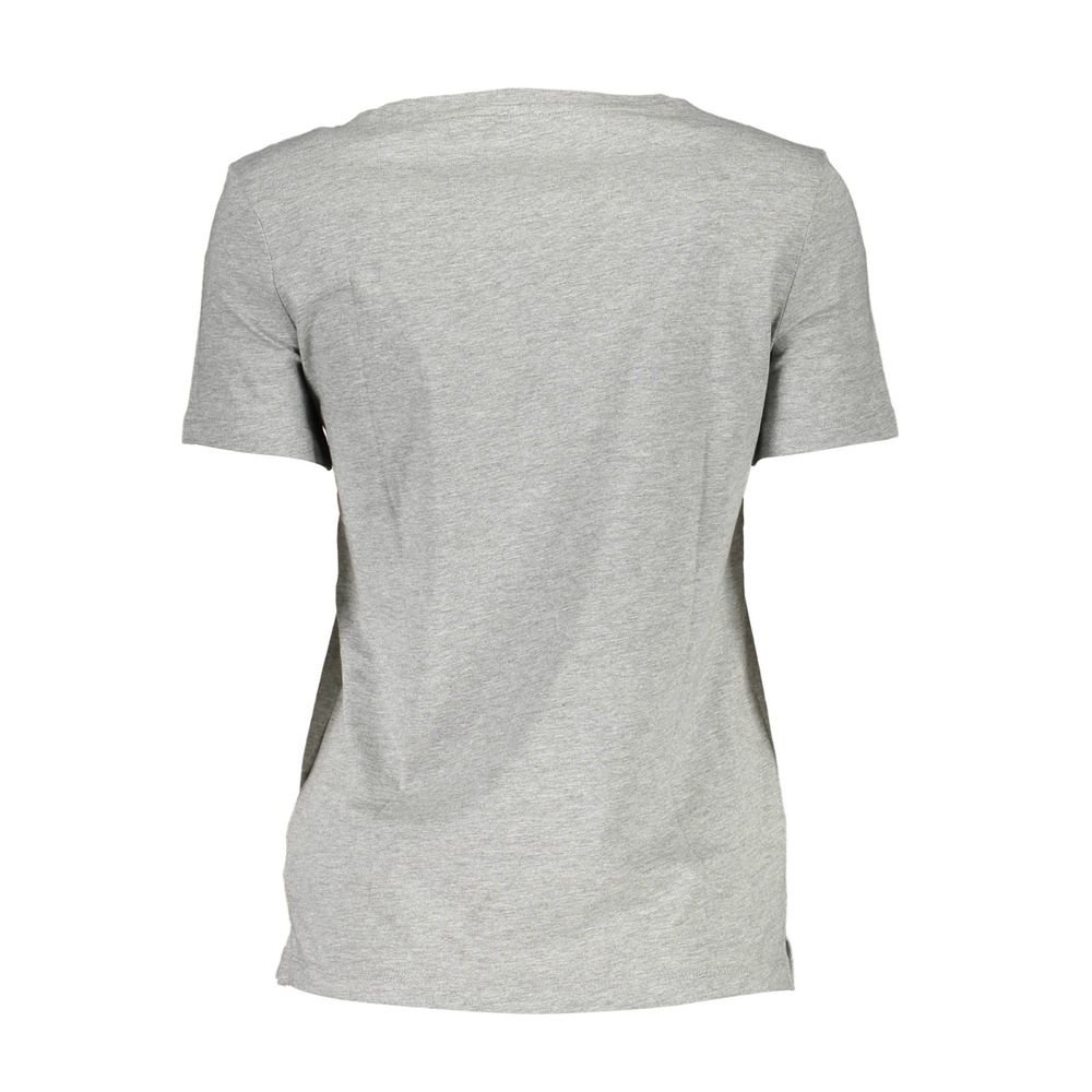 Guess Jeans Gray Cotton Women T-Shirt | Regal Royce
