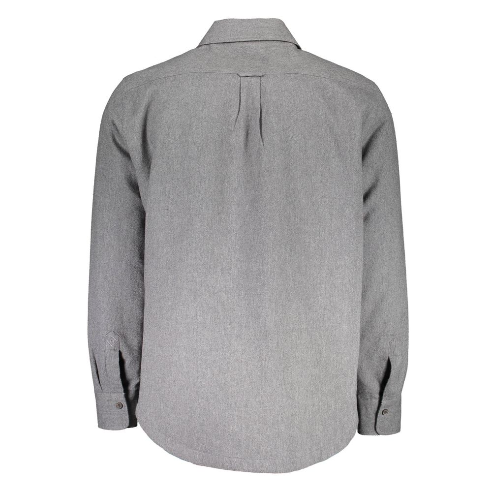 Gant Grigio Cotton Men Shirt | Regal Royce
