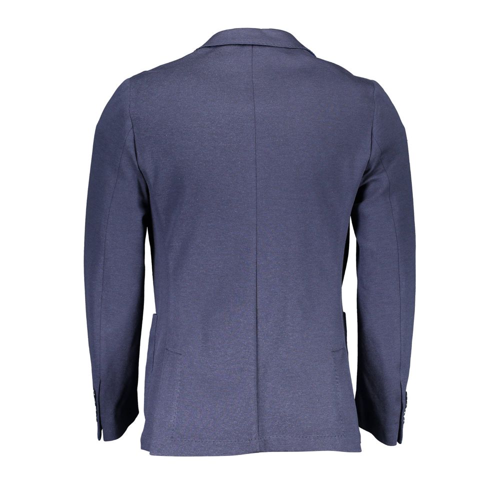 Gant Blue Cotton Men Jacket