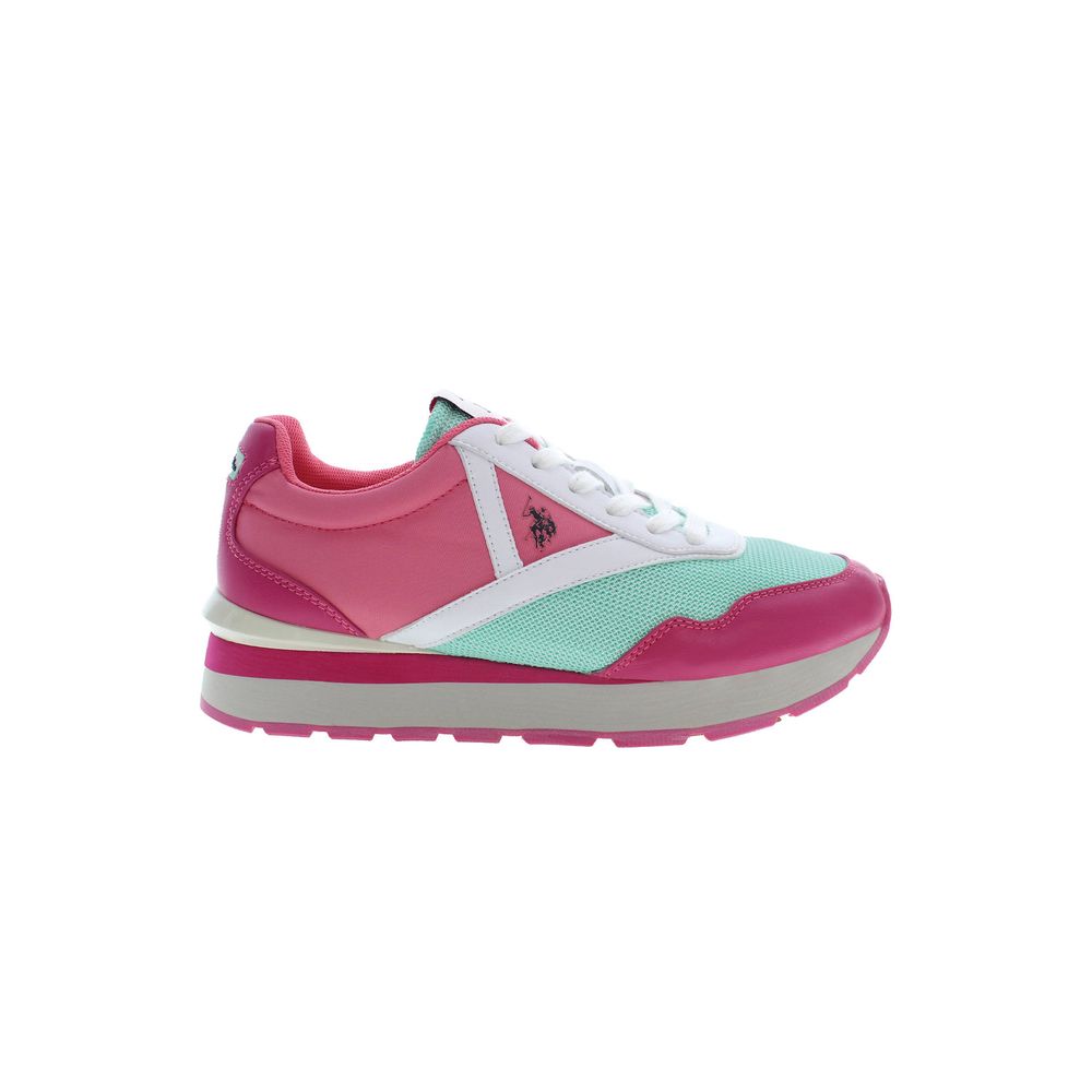 U.S. POLO ASSN. Pink Polyester Women Sneaker | Regal Royce