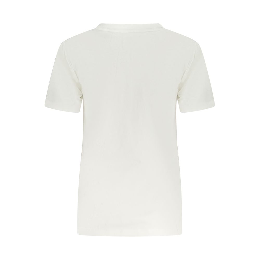 Converse White Cotton Women T-Shirt | Regal Royce