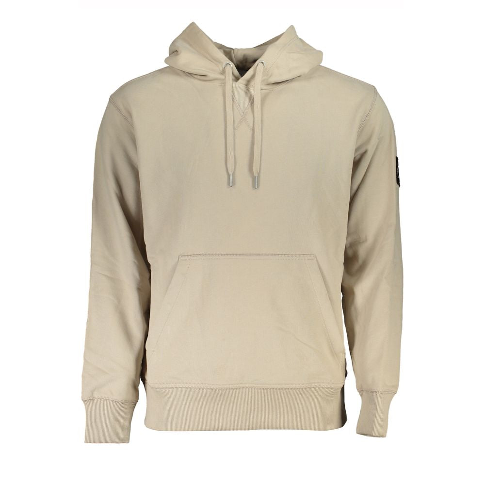 Calvin Klein Beige Cotton Men's Sweatshirt | Regal Royce