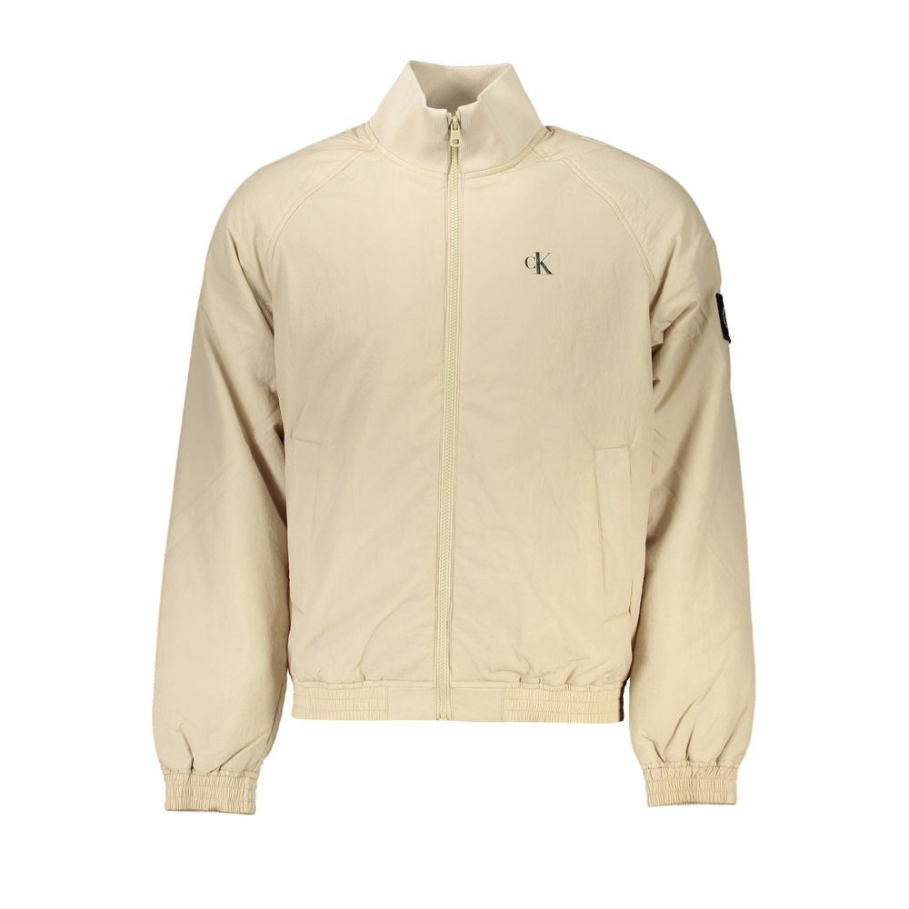 Calvin Klein Beige Polyamide Men Jacket | Regal Royce