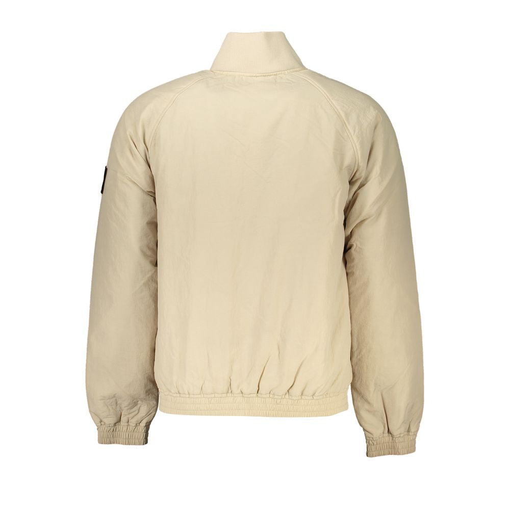 Calvin Klein Beige Polyamide Men Jacket | Regal Royce