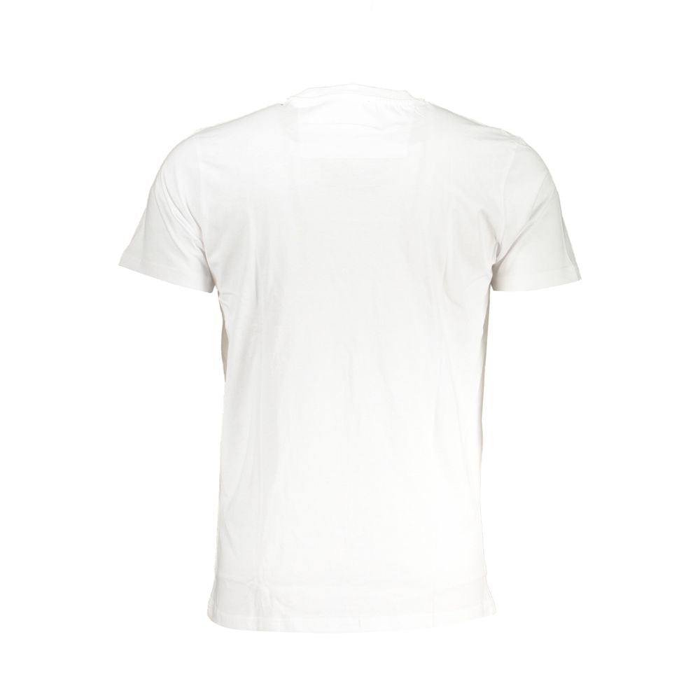 Cavalli Class Bianco Cotton Men T-Shirt | Regal Royce