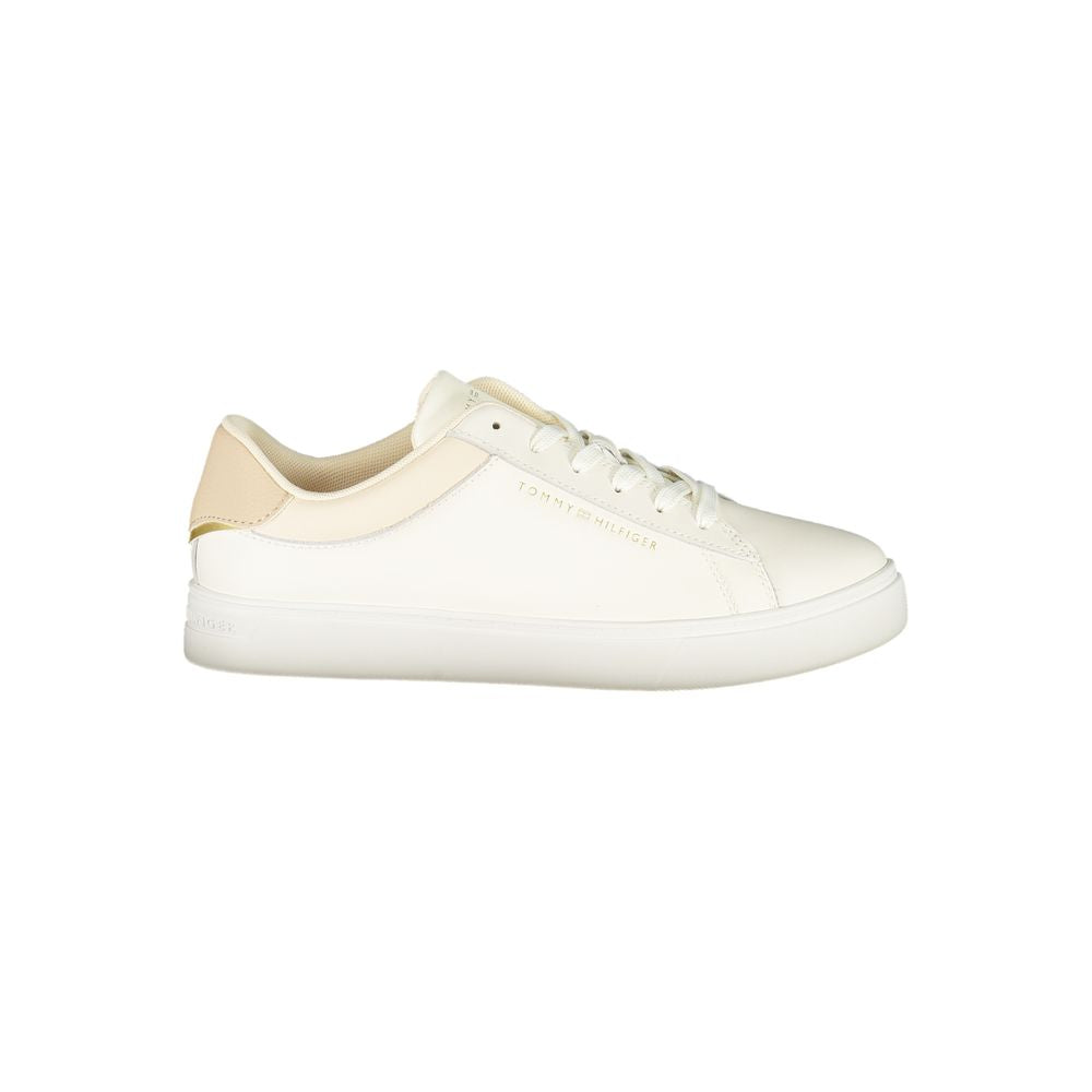 Tommy Hilfiger Beige Polyurethane Women Sneaker | Regal Royce