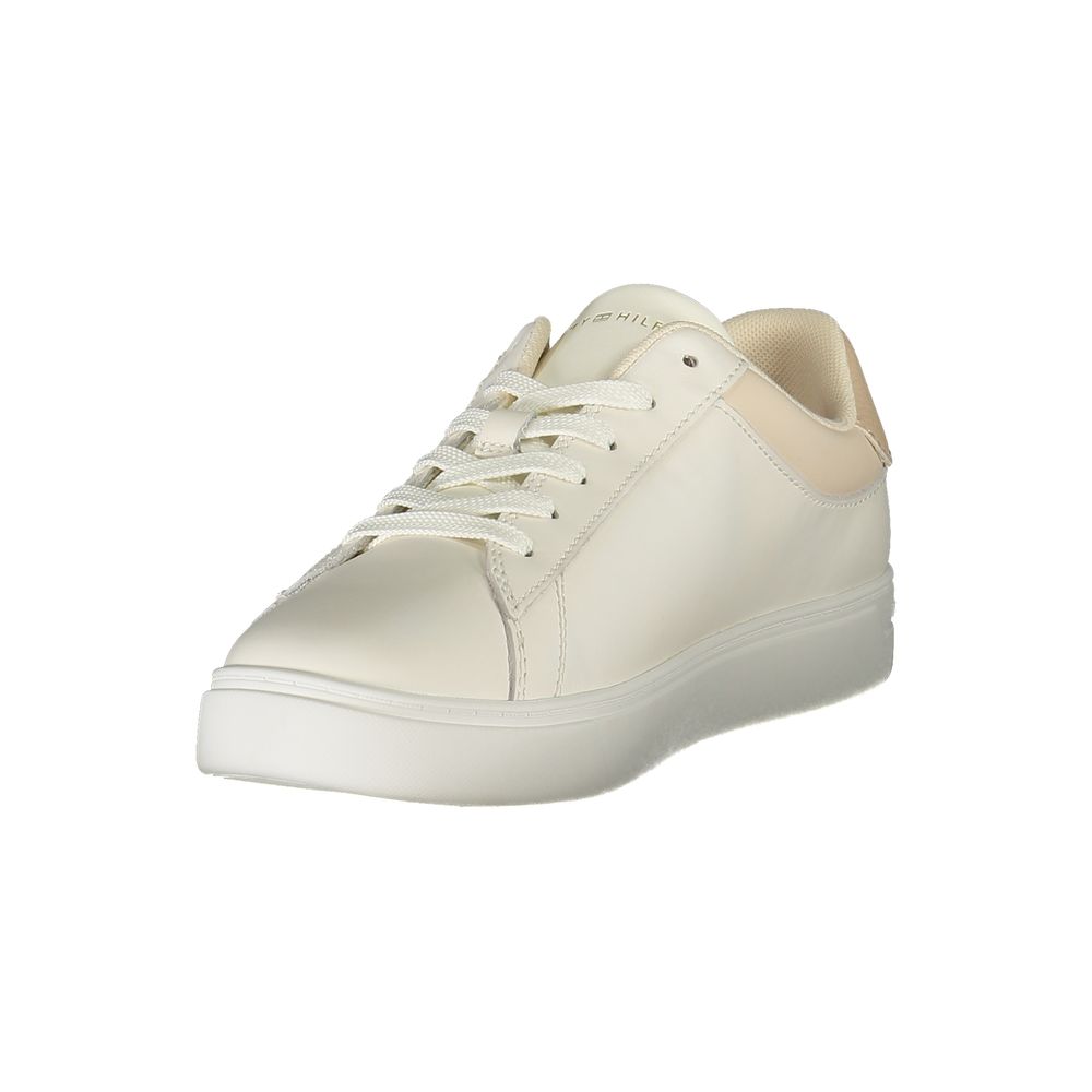 Tommy Hilfiger Beige Polyurethane Women Sneaker | Regal Royce