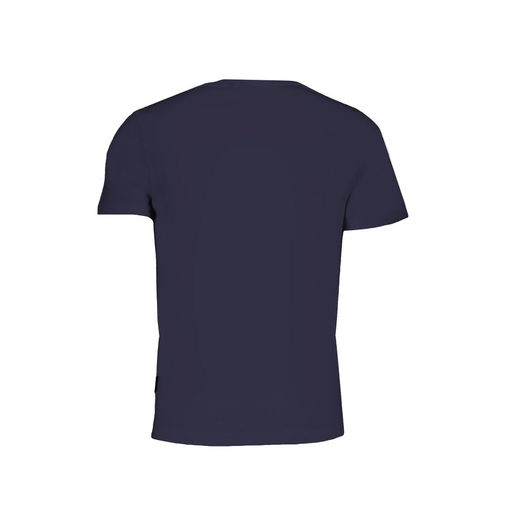 Napapijri Blue Organic Cotton Men T-Shirt | Regal Royce
