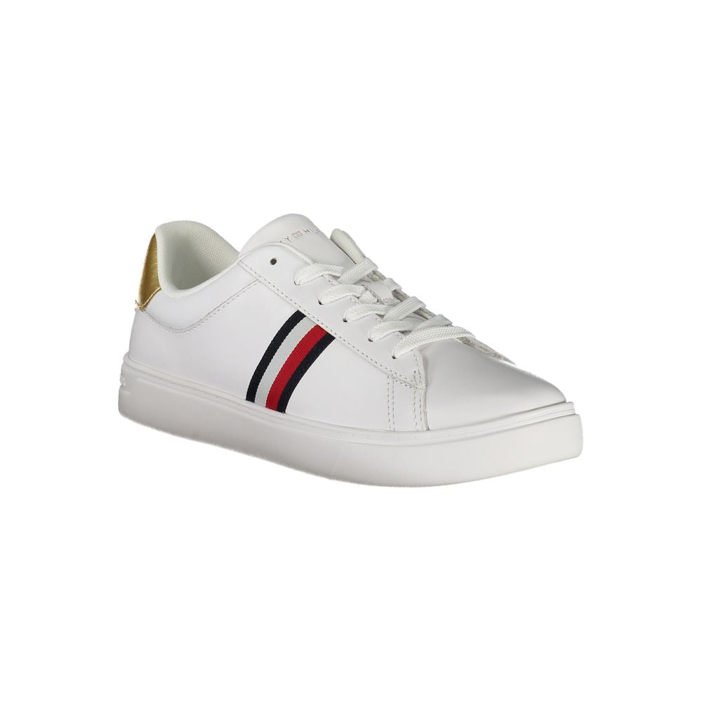 Tommy Hilfiger Bianco Polyurethane Women Sneaker | Regal Royce