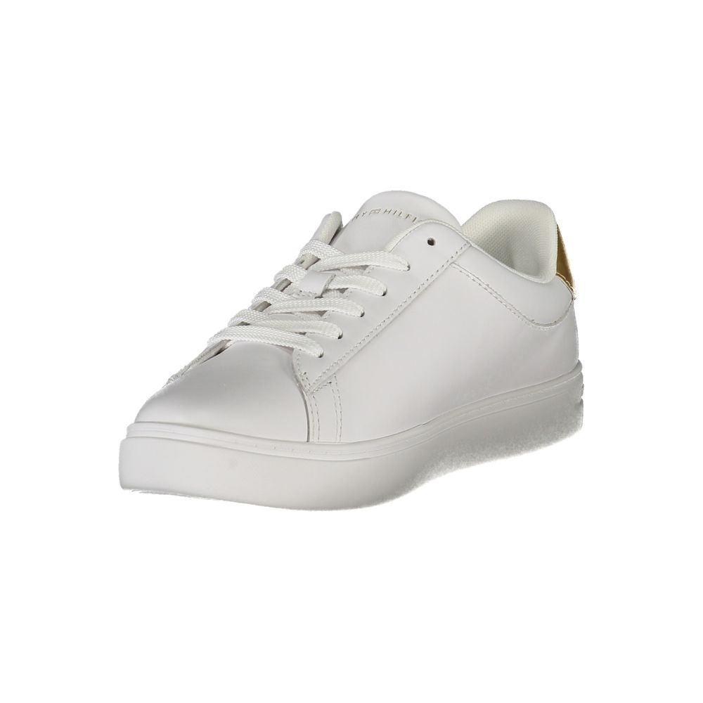 Tommy Hilfiger Bianco Polyurethane Women Sneaker | Regal Royce