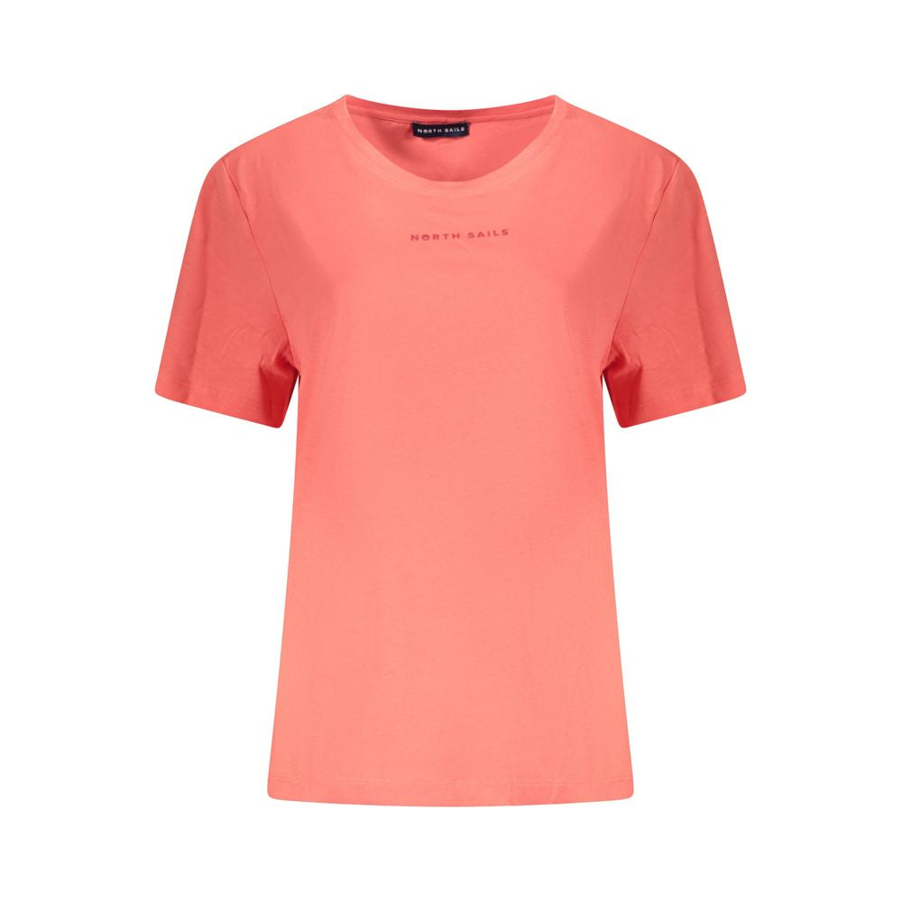 North Sails Pink Cotton Women T-Shirt | Regal Royce