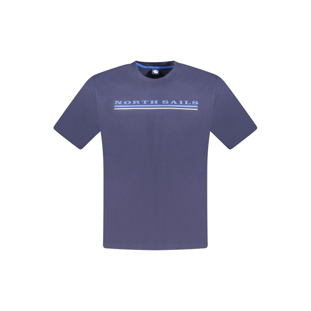 North Sails Blue Cotton Mens T-Shirt | Regal Royce
