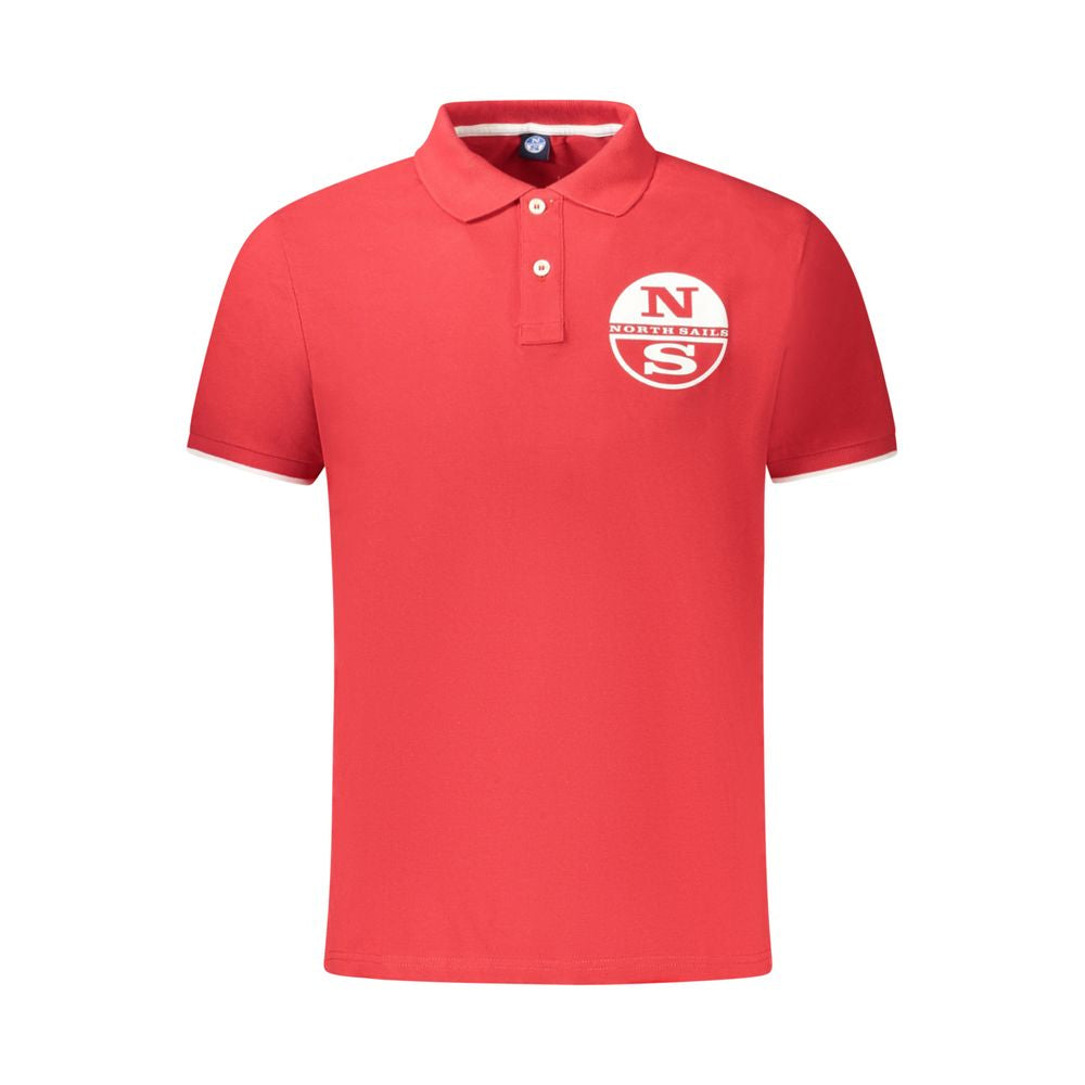 North Sails Red Cotton Men Polo | Regal Royce