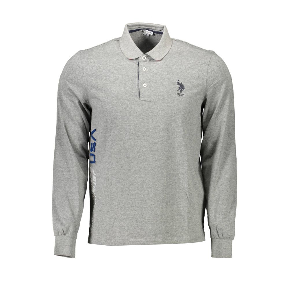 U.S. POLO ASSN. Grigio Cotton Men Polo Shirt | Regal Royce