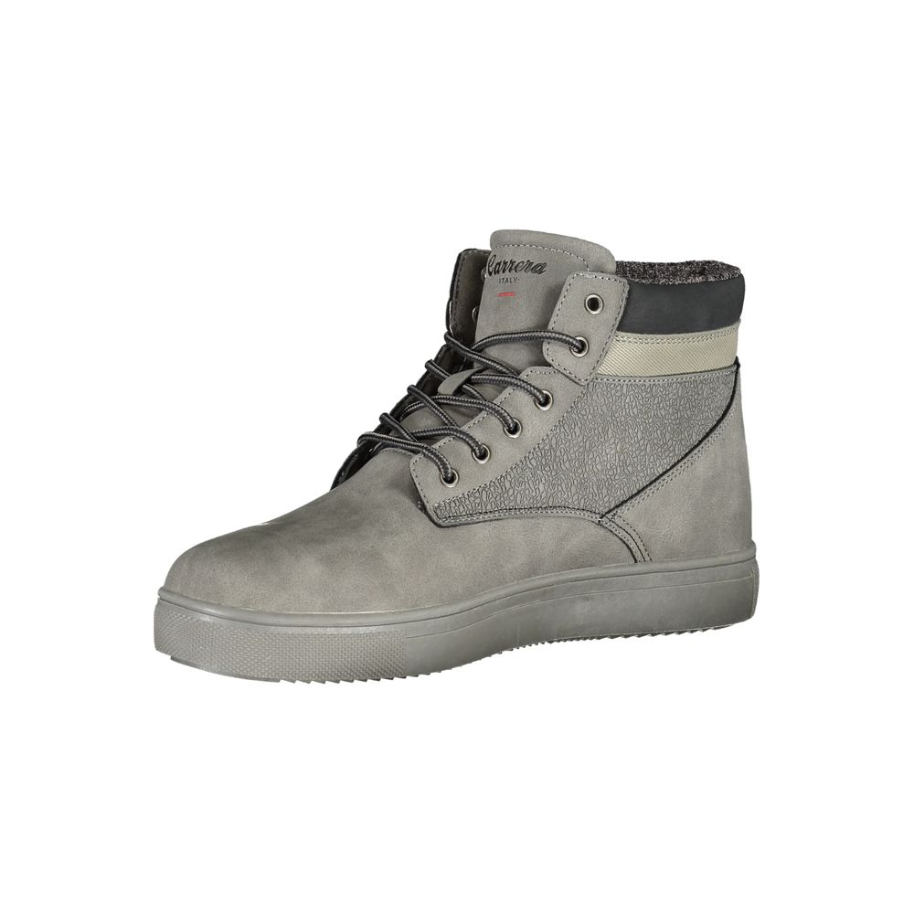 Carrera Grigio Poliuretano Men Ankle Boot | Regal Royce