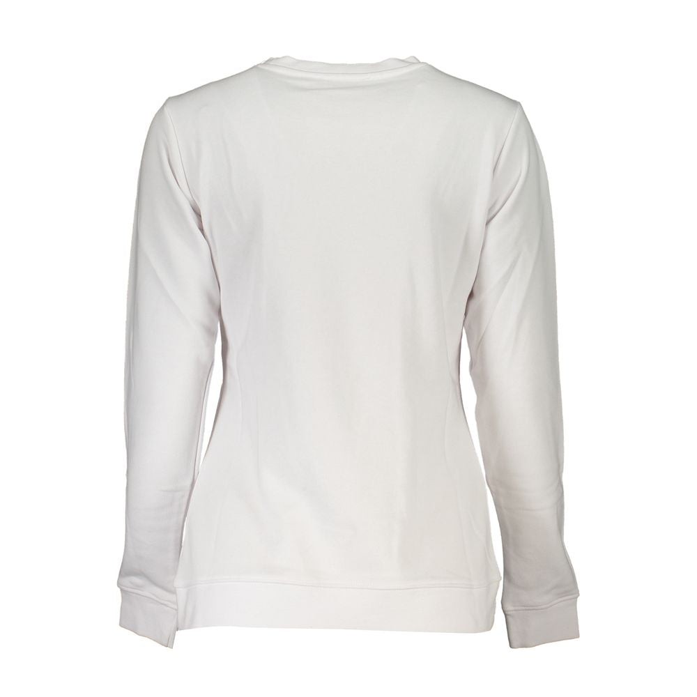 Cavalli Class White Cotton Women Sweatshirt | Regal Royce
