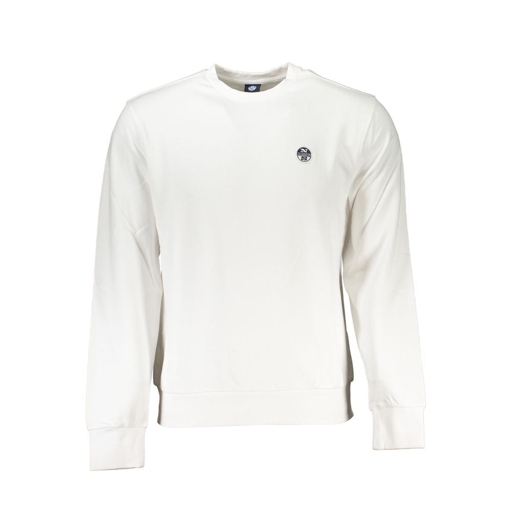 North Sails White Cotton Men Sweatshirt | Regal Royce