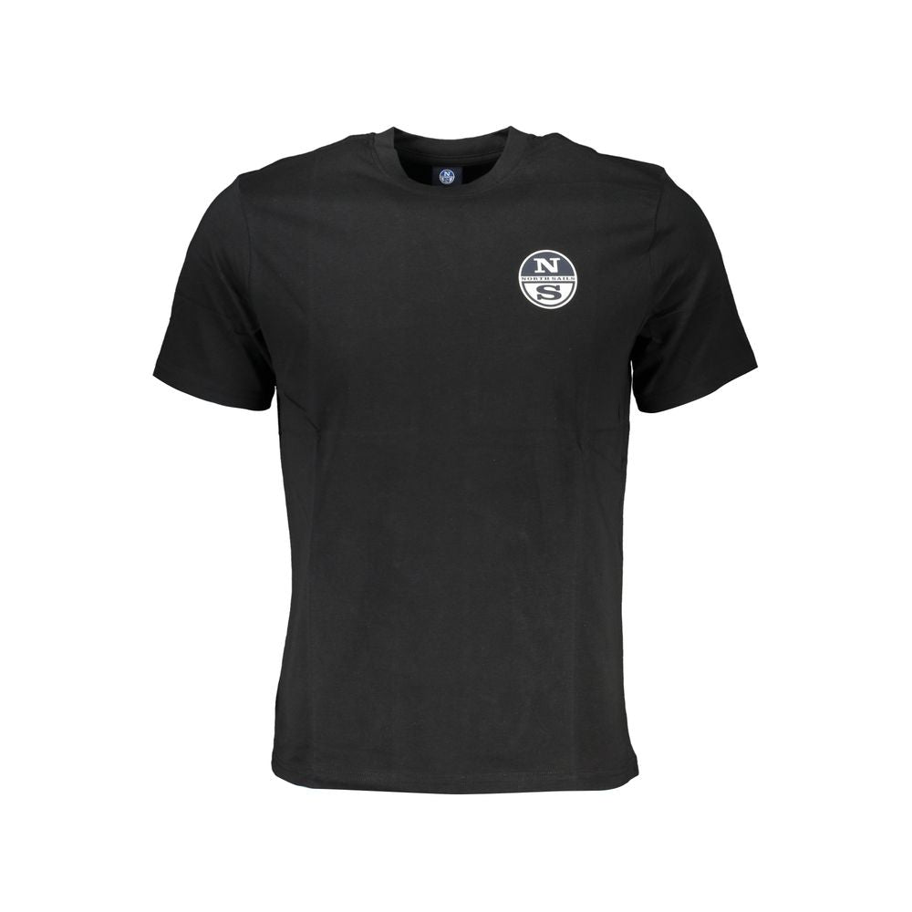 North Sails Black Cotton Men T-Shirt | Regal Royce
