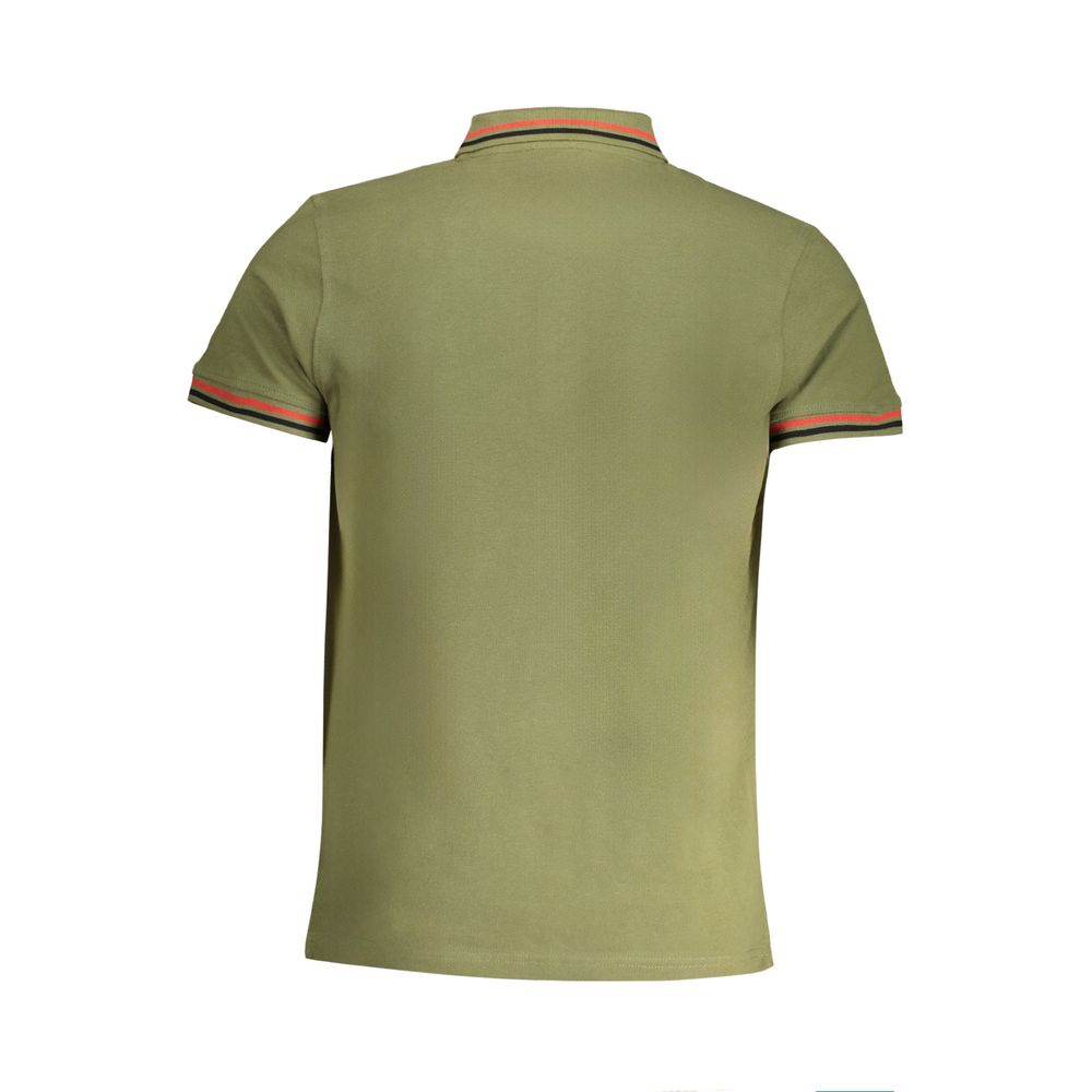 Cavalli Class Verde Cotton Men Polo Shirt | Regal Royce