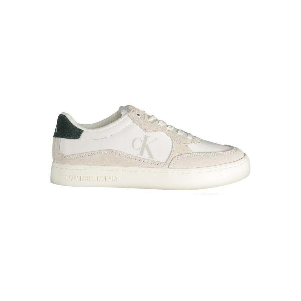 Calvin Klein White Leather Men Sneaker | Regal Royce