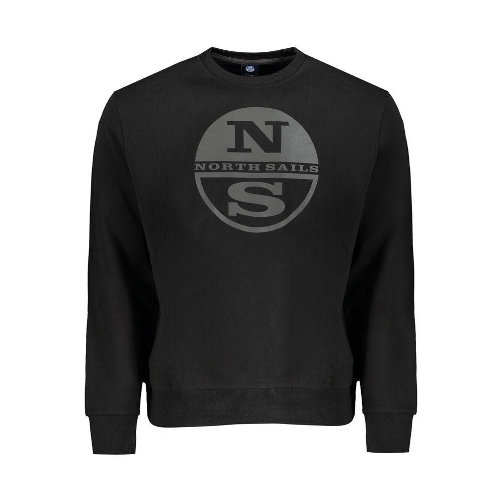 North Sails Black Cotton Men's Sweatshirt | Regal Royce