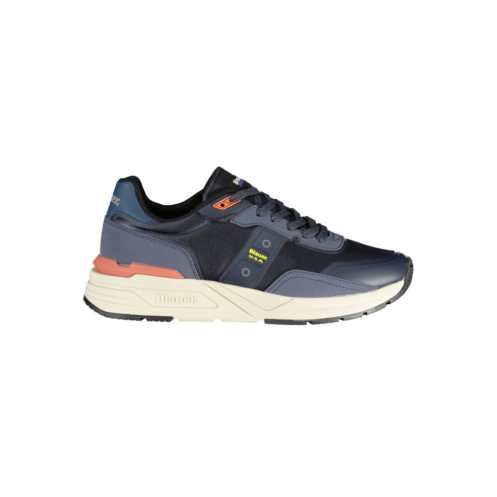 Blauer Blue Polyurethane Men Sneaker | Regal Royce