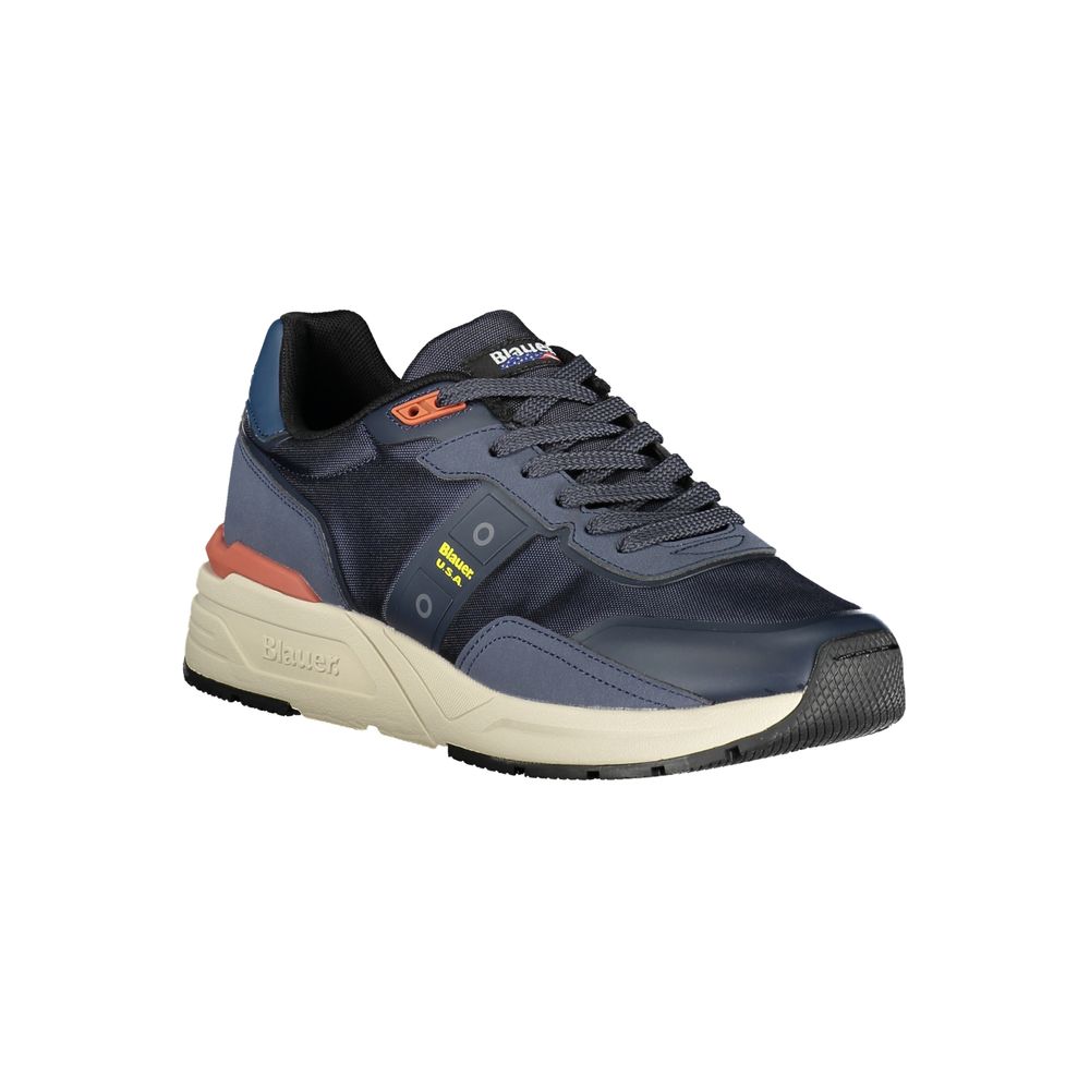 Blauer Blue Polyurethane Men Sneaker | Regal Royce