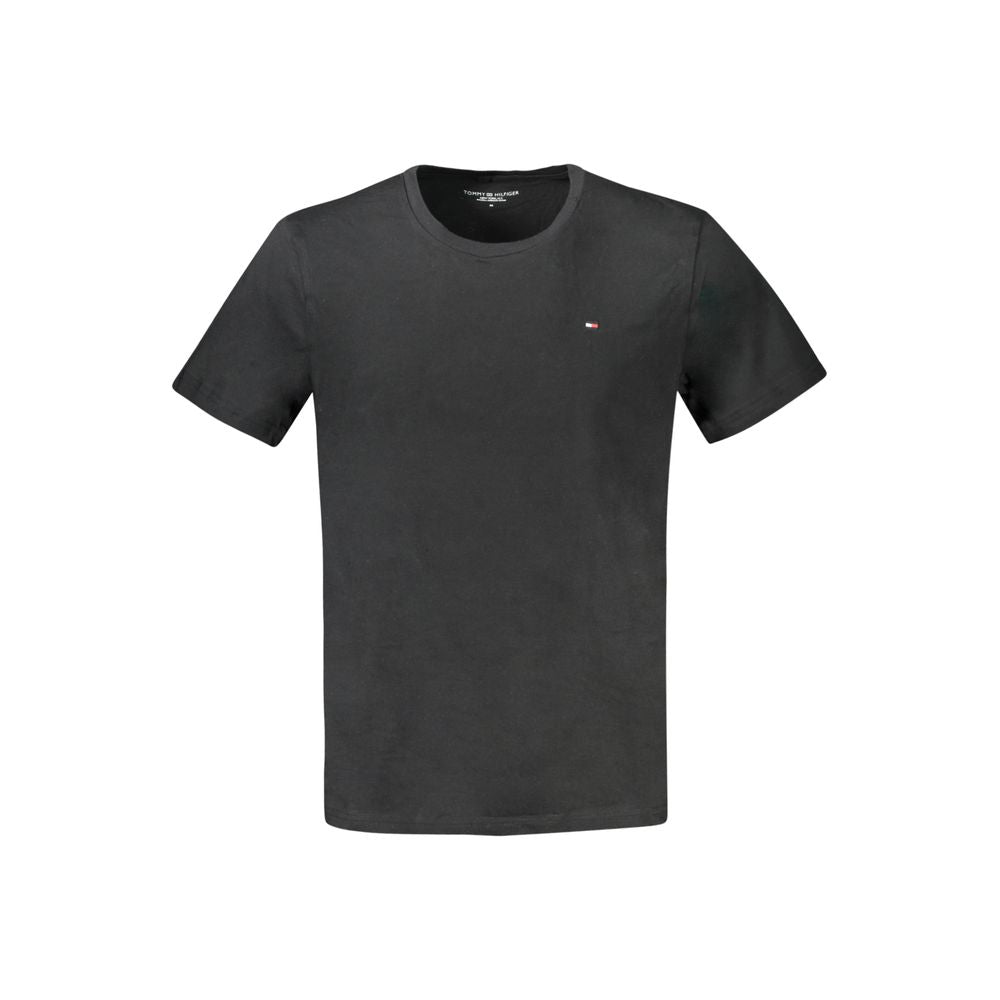 Tommy Hilfiger Black Cotton Men's T-Shirt | Regal Royce