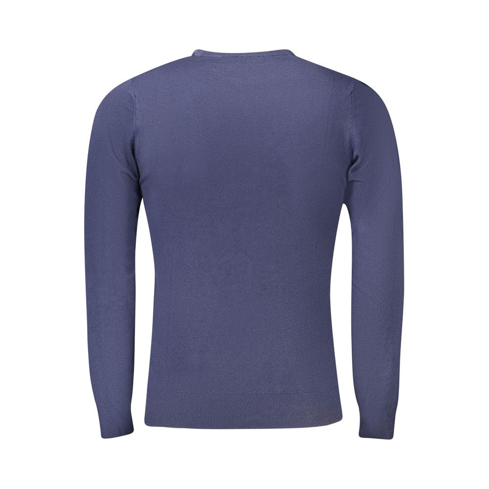 Cavalli Class Blu Viscosa Men Sweater | Regal Royce