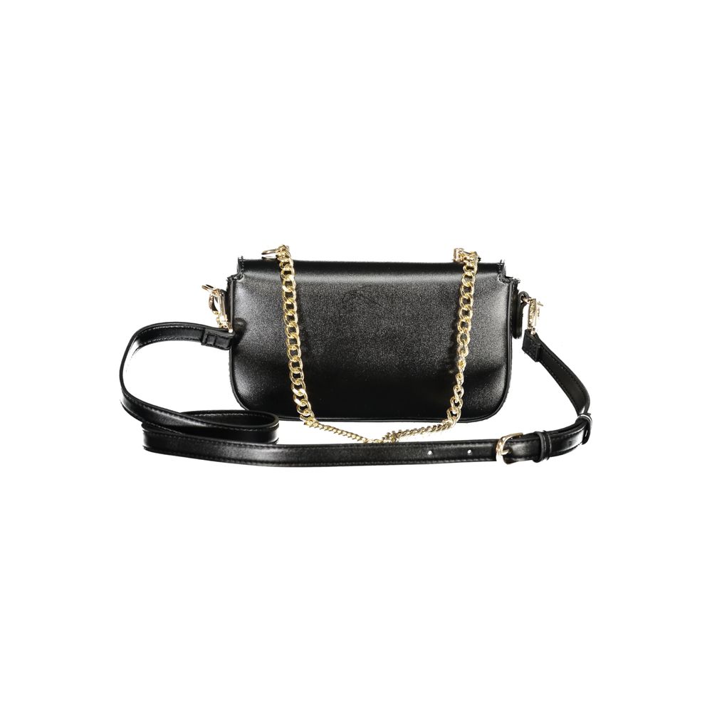 Mario Valentino Nero Polyurethane Women Shoulder Bag | Regal Royce