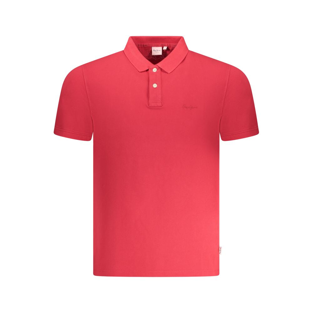 Pepe Jeans Red Cotton Men Polo | Regal Royce