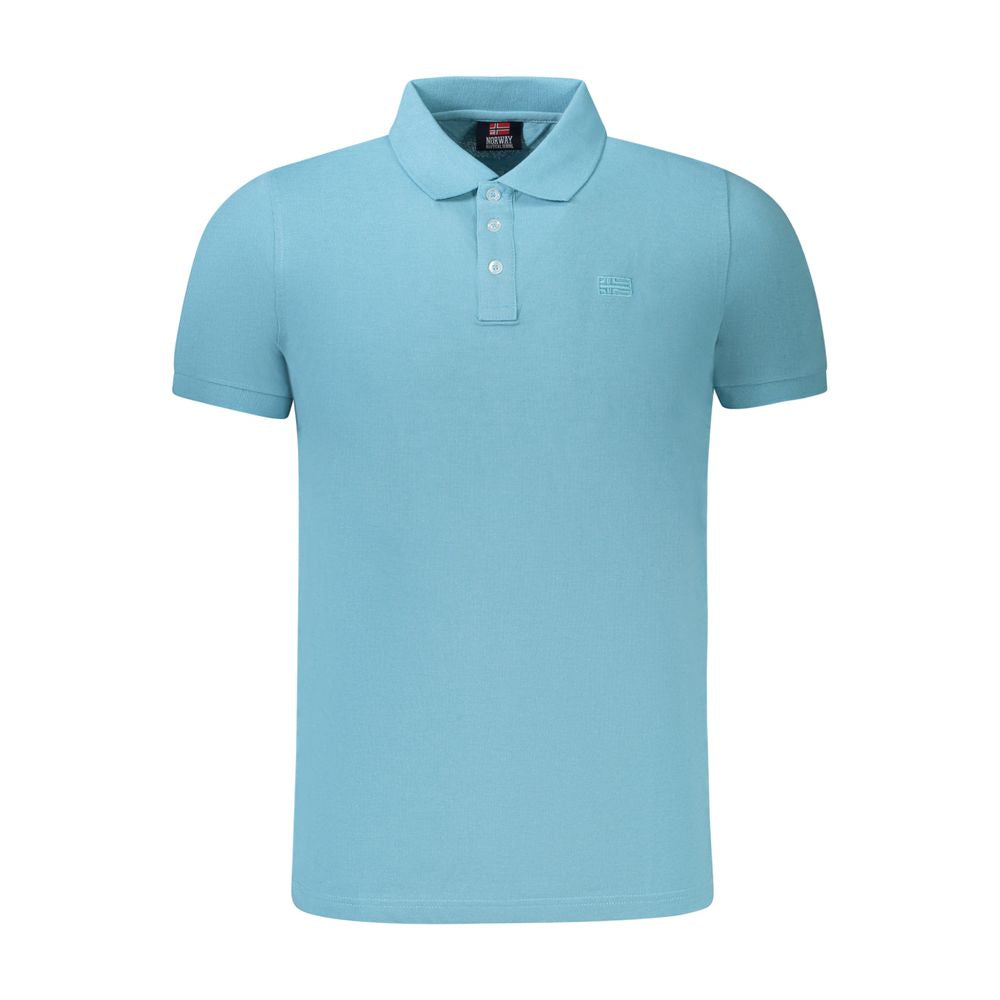 Norway 1963 Azzurro Cotton Mens Polo | Regal Royce