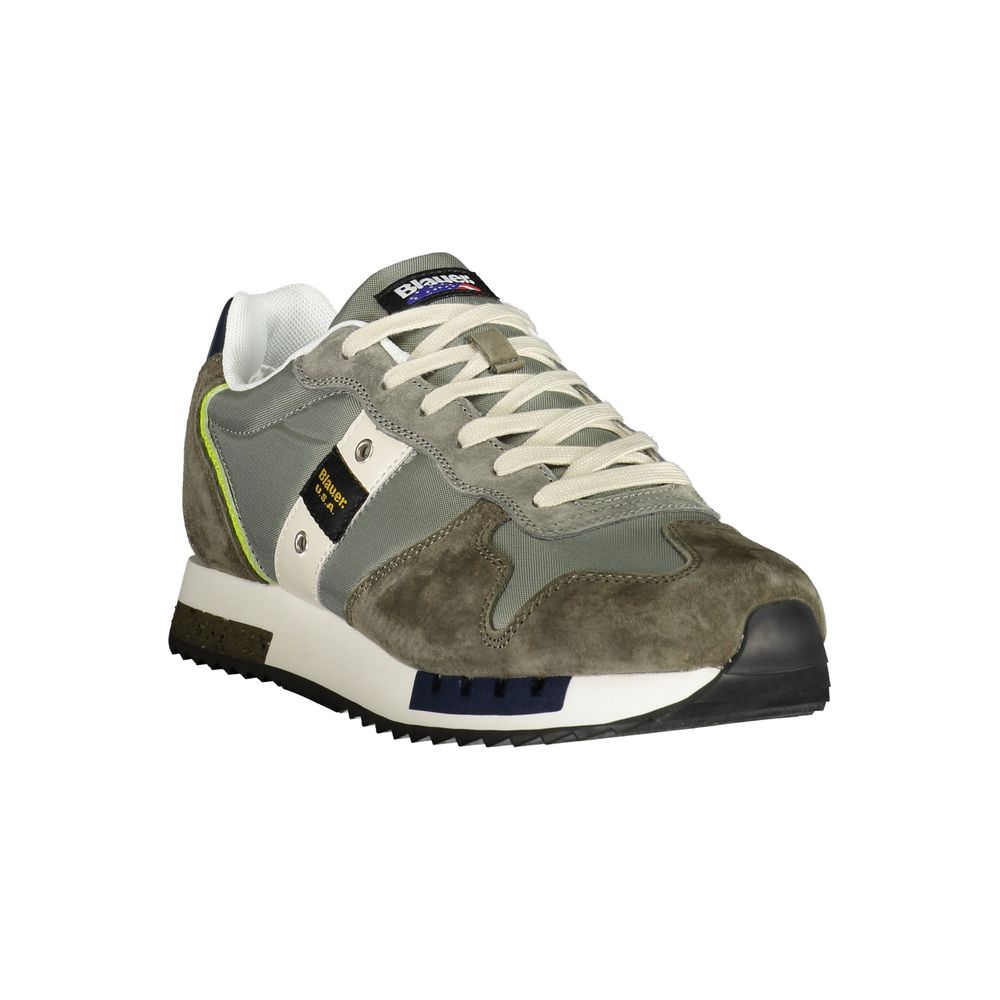 Blauer Verde Polyurethane Men Sneaker | Regal Royce