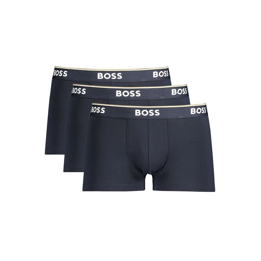 Hugo Boss Blu Cotton Men Boxer | Regal Royce