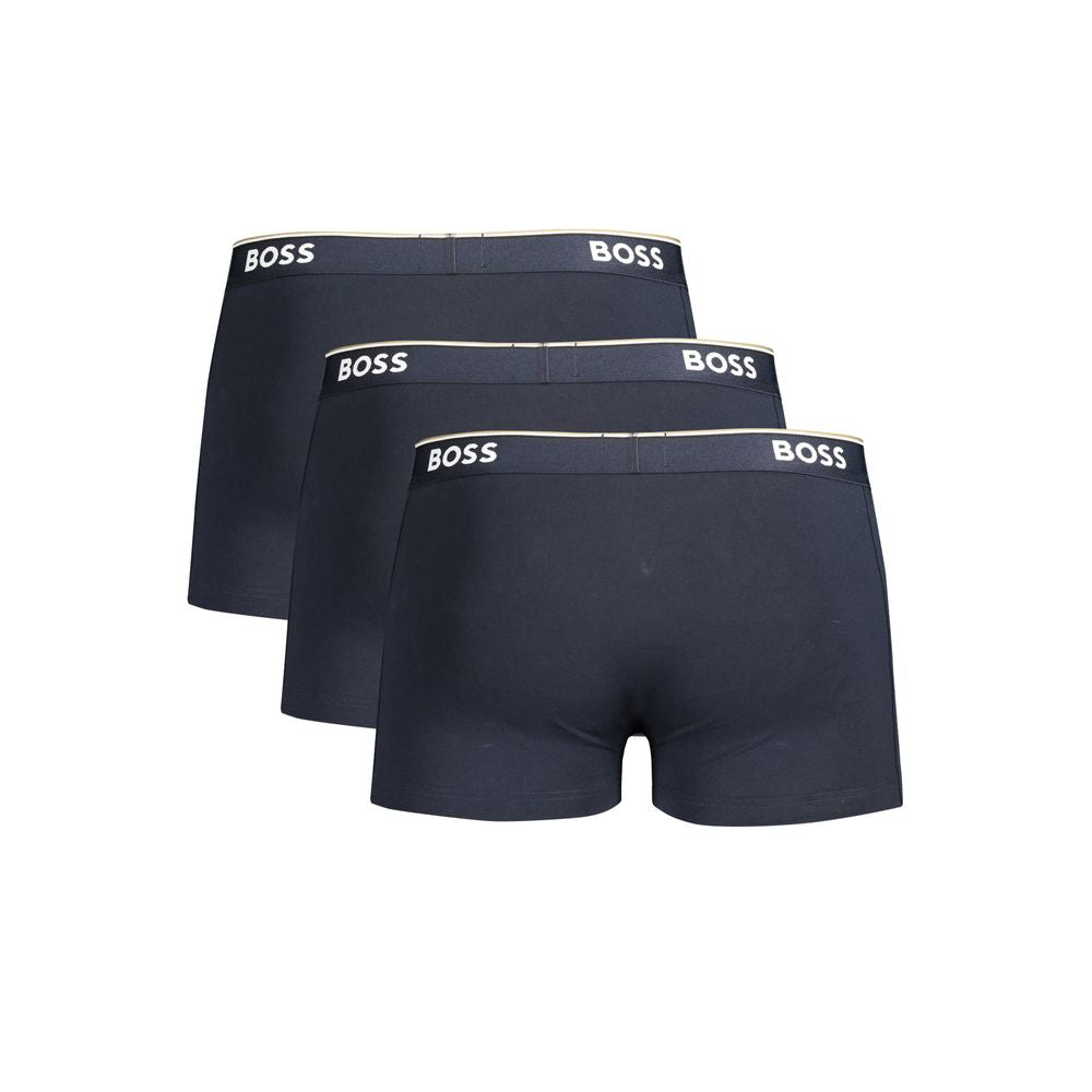 Hugo Boss Blu Cotton Men Boxer | Regal Royce